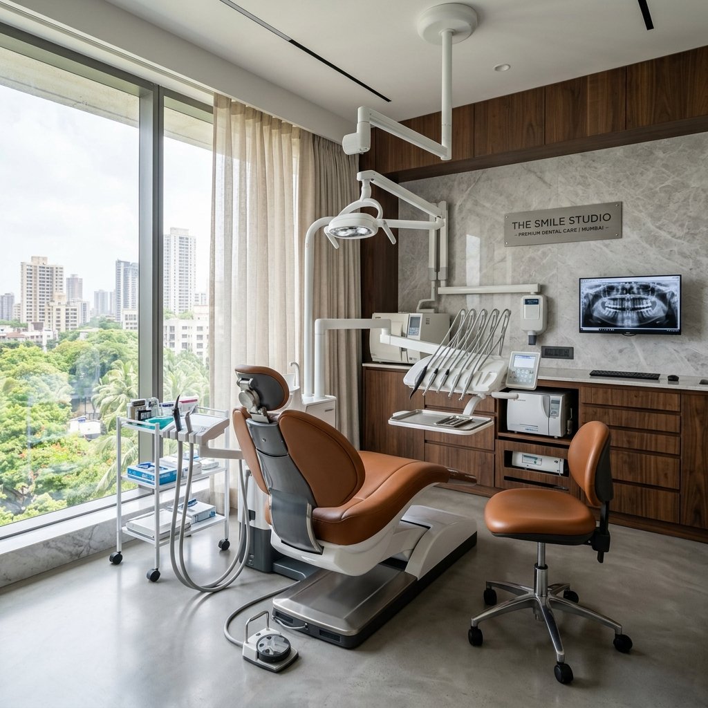 Ultra-modern dental operating operatory room at Aura Dental Care